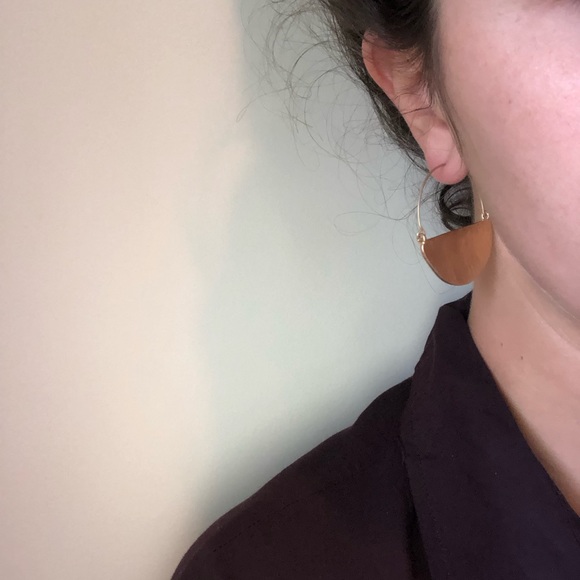 Semi-Circle Hoops in Silver - Picture 6 of 6